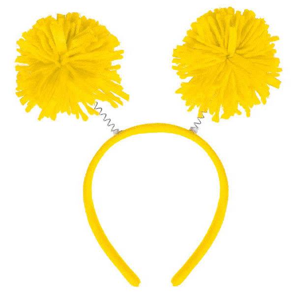 Yellow Pom Pom Headbopper