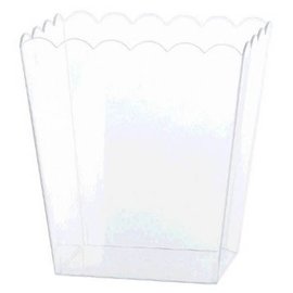 Clear Scalloped Container, Medium