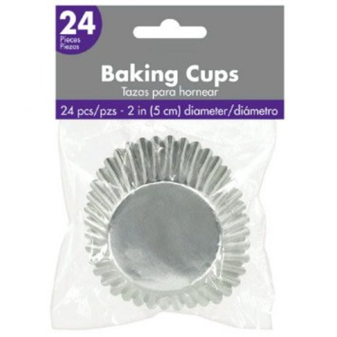 Cupcake Cases - Silver 24ct.