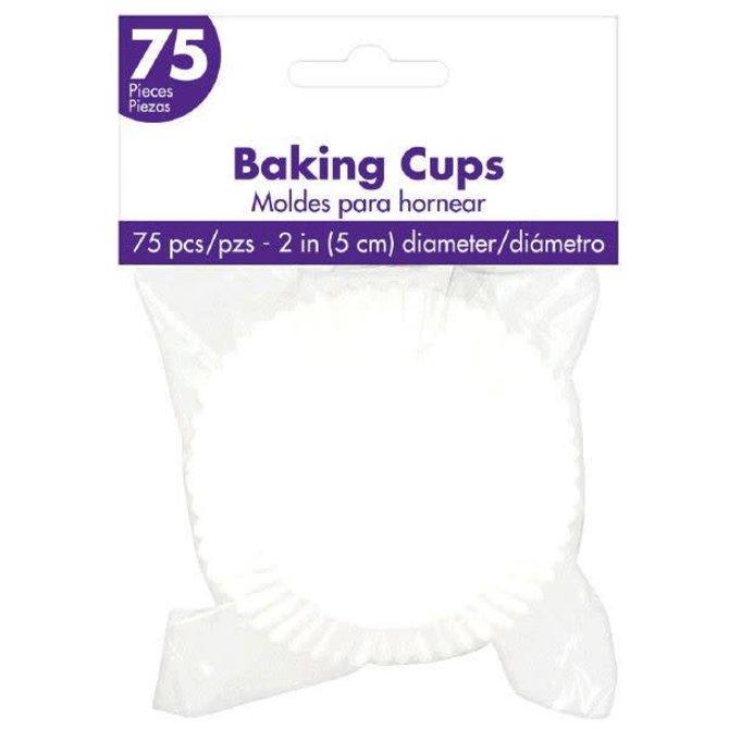 White Cupcake Cases 75ct