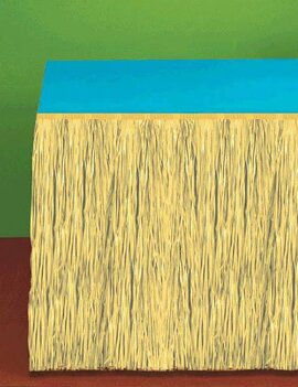 Natural Grass Table Skirt