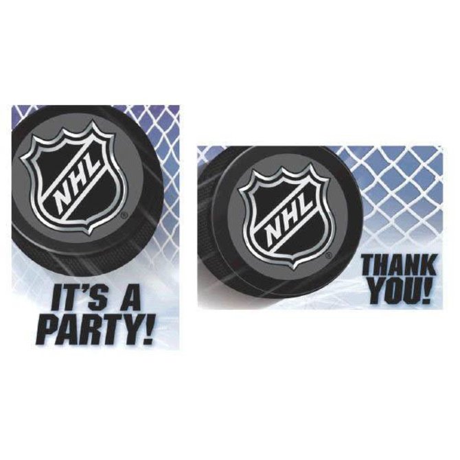 NHL Ice Time! Invitation & Thank You Card Set