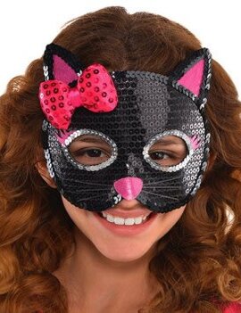Cat Sequin Mask - Child