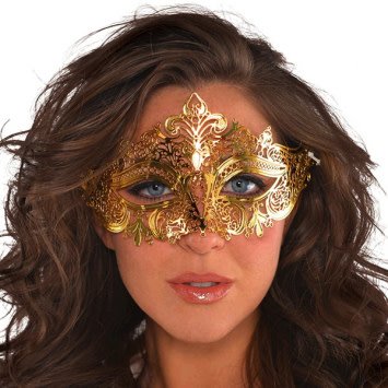 Gold Filigree Mask