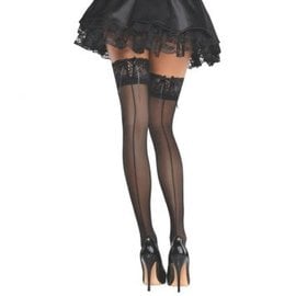 Lace Corset Back Thigh Highs - Adult Standard