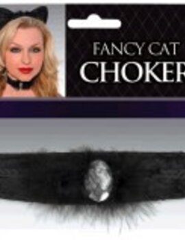Fancy Black Cat Choker
