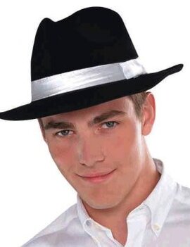 Black Gangster Hat