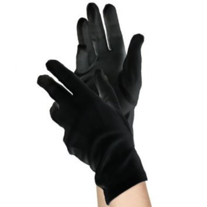 Short Black Gloves- Womens