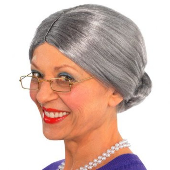 Old Lady Wig #725
