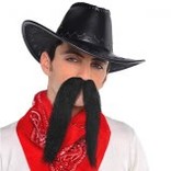 Black Cowboy Moustache