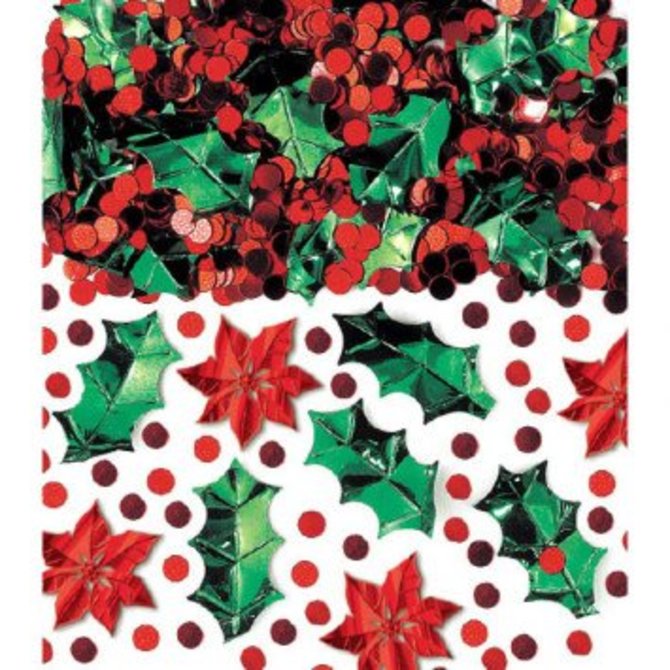 Christmas Botanical Metallic Foil Confetti Mix-2.5oz
