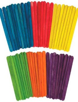 Wooden Craft Stick Primary, 100Ct