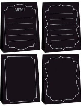 Large Chalkboard Tent Cards 4ct**