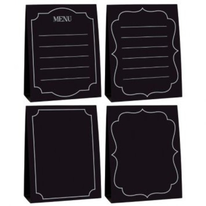 Large Chalkboard Tent Cards 4ct**