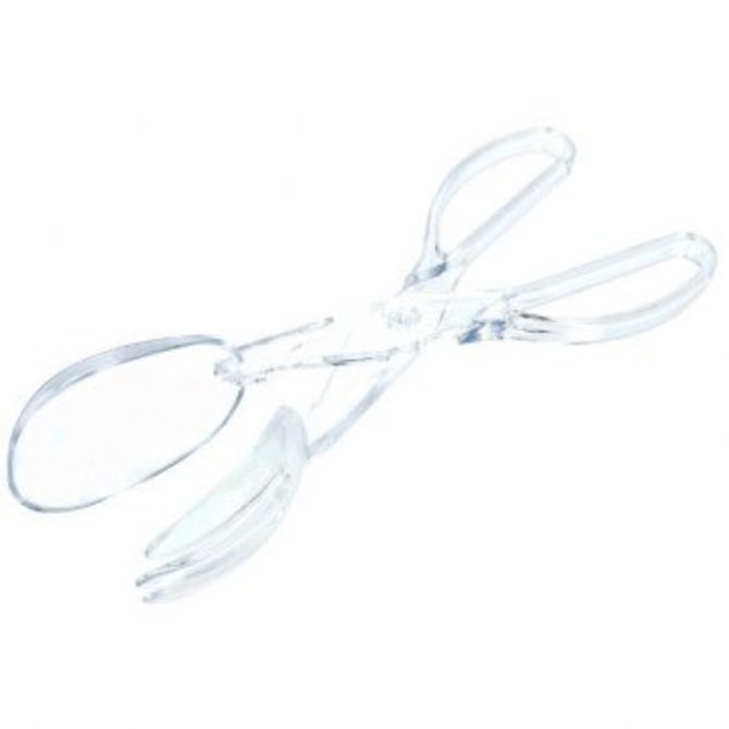 Clear Plastic Scissor Tongs - POP! Party Supply