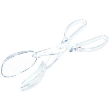 Clear Plastic Scissor Tongs