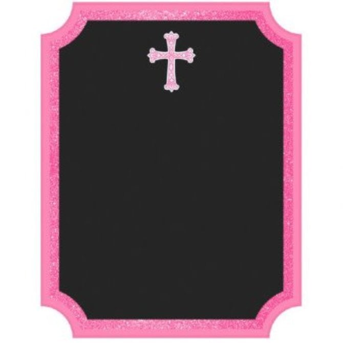 Communion Chalkboard Easel Sign - Pink