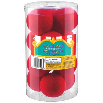 Red Clown Noses 12ct