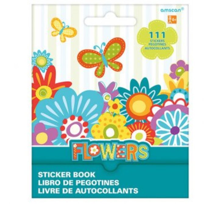 Flowers Sticker Book 9 Sheets