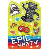 Epic Party Postcard Invites 8ct.