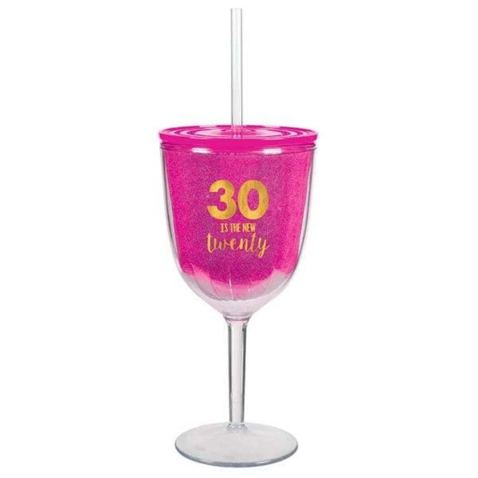 30 Is The New 20 Plastic Cup, Hot-Stamped