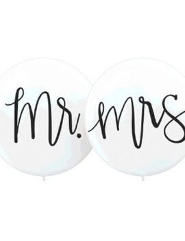 Mr. & Mrs. Wedding Balloons 2ct