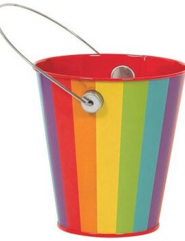 Rainbow Metal Favor Pail