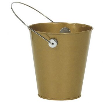 Gold Metal Favor Pail