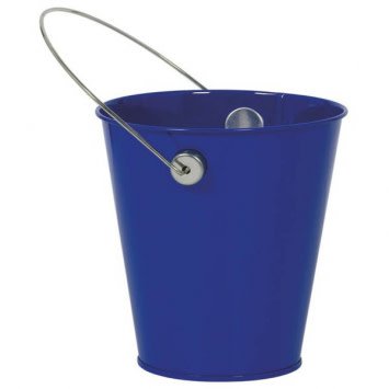 Royal Blue Metal Favor Pail