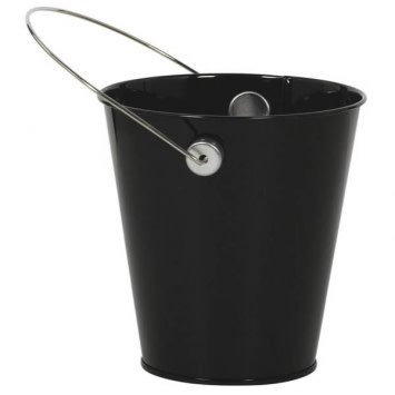 Black Metal Favor Pail