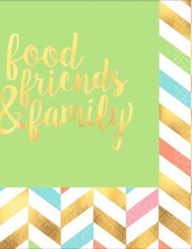 Eat, Drink & Be Happy! Hot Stamped Luncheon Napkins 16ct