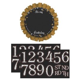 Sparkling Celebration Add-Any-Age Button 3", 28 stickers