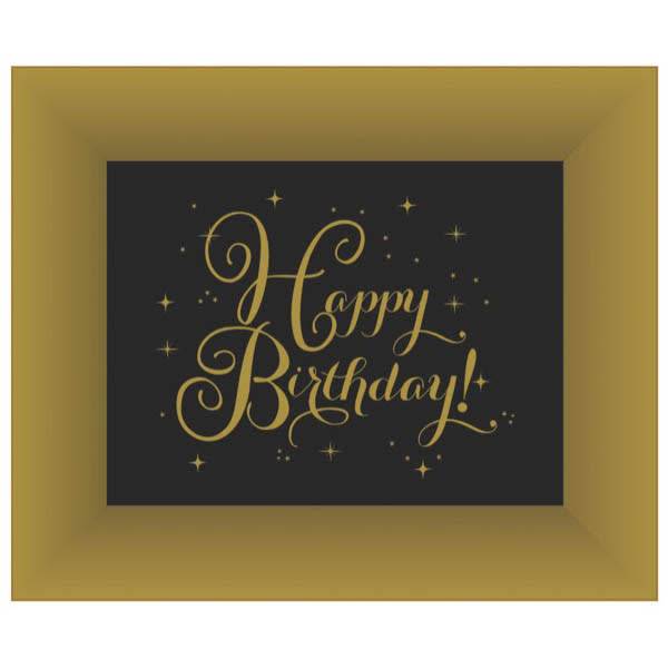 Gold Birthday Large Trays, 2ct