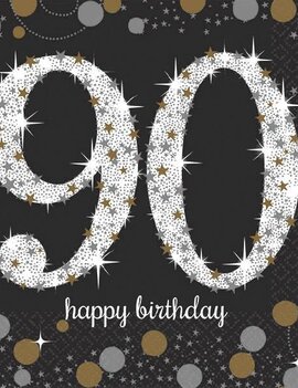 Sparkling Celebration 90 Beverage Napkins, 16ct