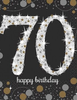 Sparkling Celebration 70 Beverage Napkins, 16ct