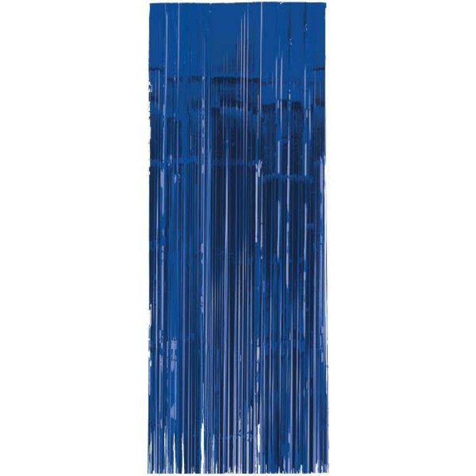 Blue Metallic Door Curtain