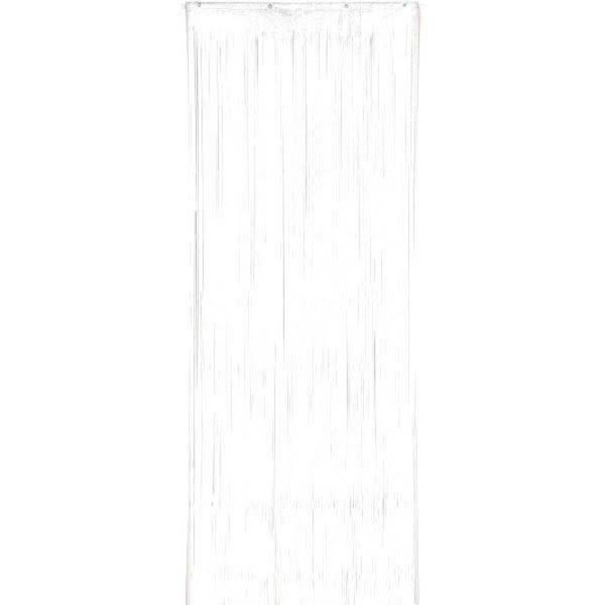 Frosty White Plastic Curtain 3’x8’