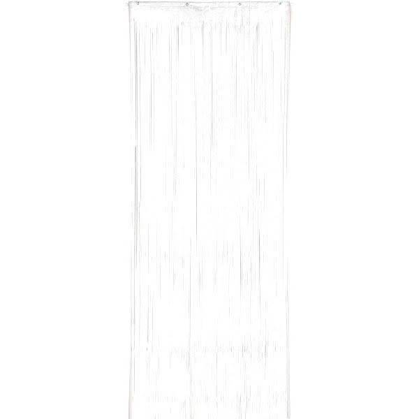 Frosty White Plastic Curtain 3’x8’