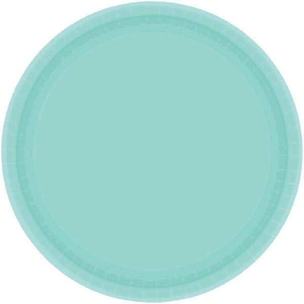 Robin's Egg Blue Paper Plates, 9"
