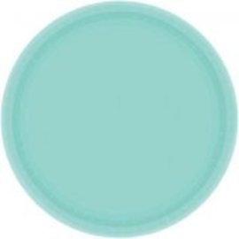 Robin's‑egg Blue Paper Plates, 7" 20ct