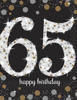 Sparkling Celebration 65 Luncheon Napkins, 16ct