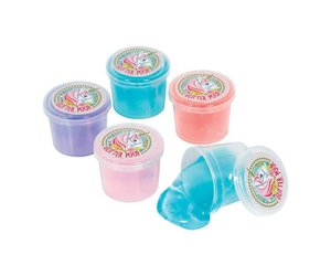 Glitter Unicorn Putty with Toy 12ct