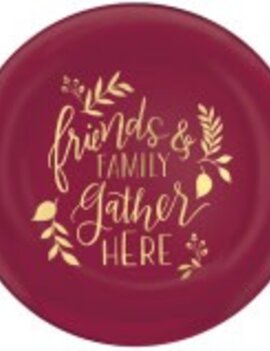 Friends & Family Plastic Coupe Plates, 7 1/2" 4ct. Friends & Family Plastic Coupe Plates, 7 1/2" 4ct.