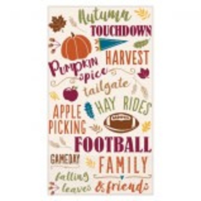 Fall Words Guest Towel 16ct.