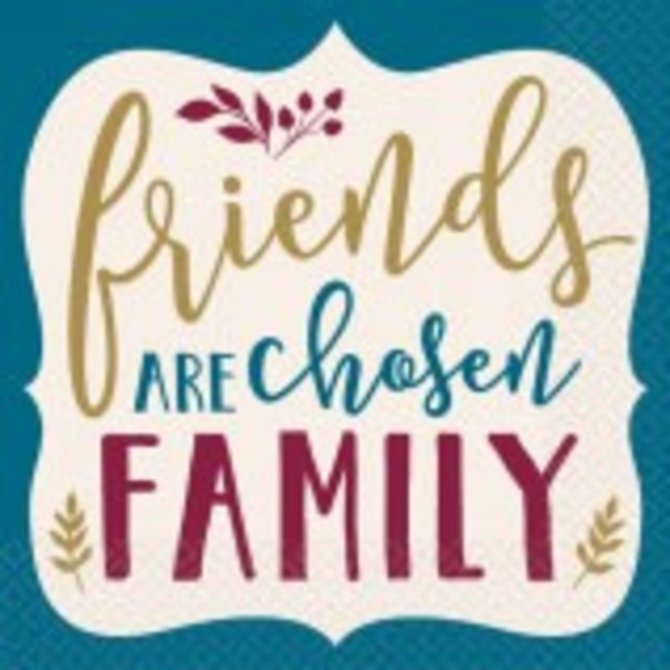 Friends are Chosen Family Beverage Napkins 16ct.