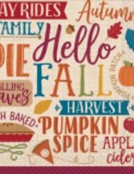 Hello Fall Beverage Napkins 16ct Hello Fall Beverage Napkins 16ct