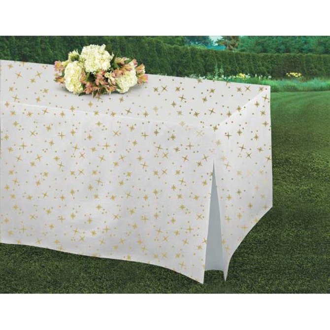 Gold Birthday Tablefitter® Rectangle Table Cover