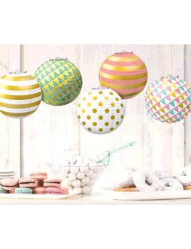 Mini Hot Stamp Lanterns - Pastel