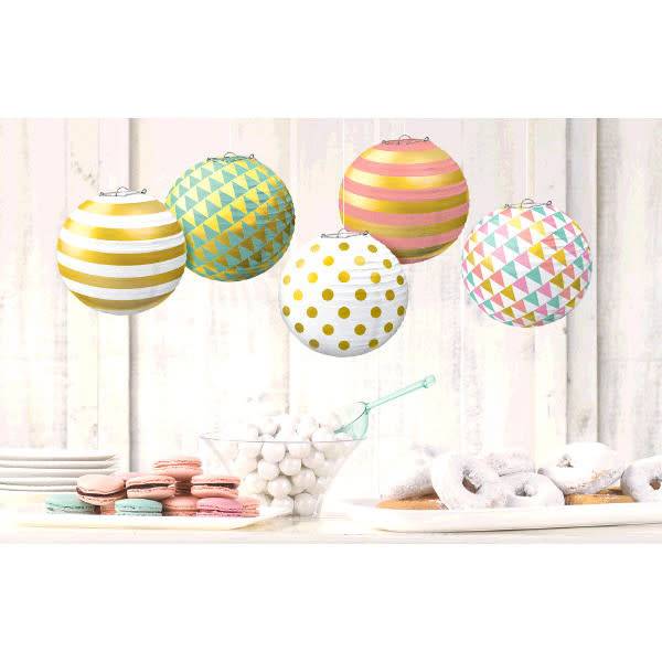 Mini Hot Stamp Lanterns - Pastel