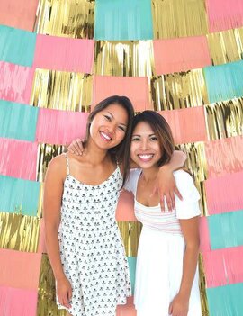 Foil Decorating Backdrop - Pastel